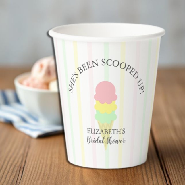 Vasos De Papel Ducha nupcial con crema de hielo (Subido por el creador)