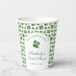 Vasos De Papel Ducha nupcial del Día de San Patricio