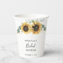 Duche de Novia con Girasoles y Follaje de Eucalipt