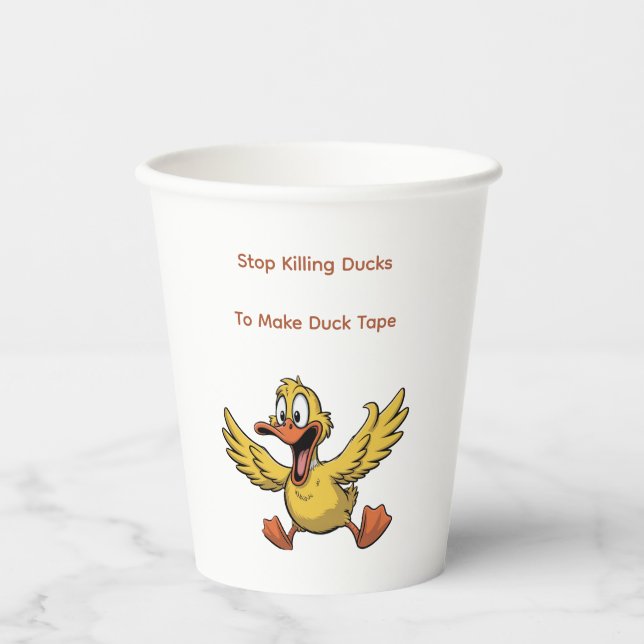 Vasos De Papel duck tape sarcasm (Anverso)