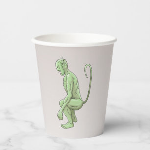 Vasos De Papel Duende Verde