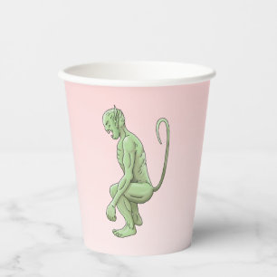 Vasos De Papel Duende Verde