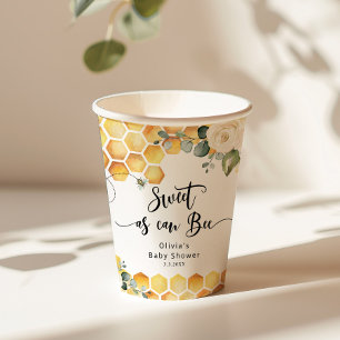 Vasos De Papel Dulce como puede ser la abeja burbuja la ducha beb