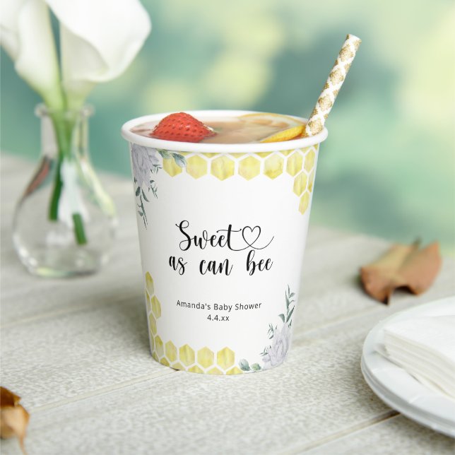 Vasos De Papel Dulce como puede ser una abeja -  (in situ)