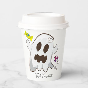 Vasos De Papel Dulce de Fantasma