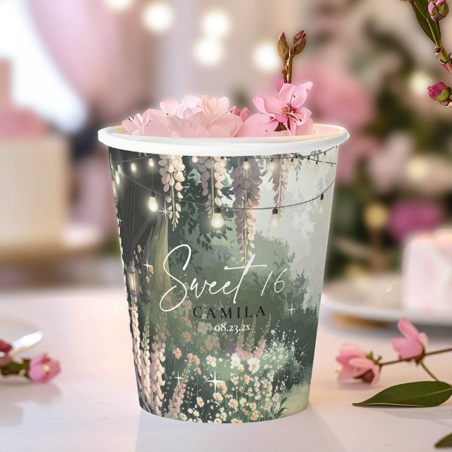 Vasos De Papel Dulce de jardín encantado 16 ID1163 rosa (Subido por el creador)