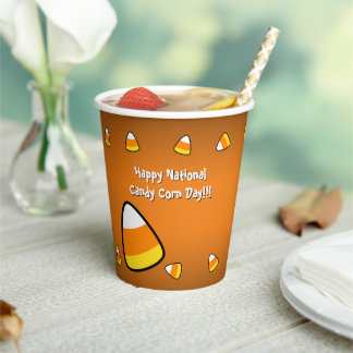Vasos De Papel Dulce de maíz divertido - Texto personalizado