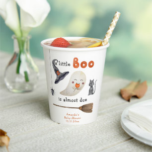 Vasos De Papel Dulce fantasma - baby shower