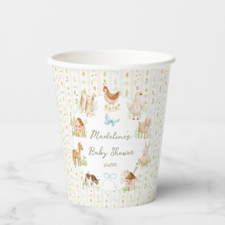 Vasos De Papel Dulce fiesta de baby shower granmilenaria de granj