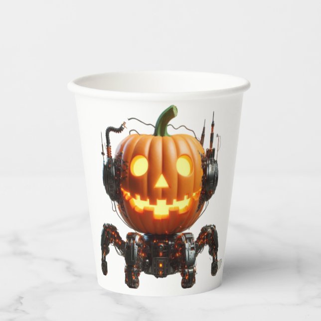 Vasos De Papel Dulce Halloween contigo (Anverso)