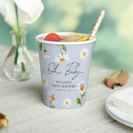 Vasos De Papel Dulce Margarita Oh Baby Niño Baby Shower