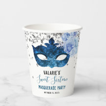 Dulce mascarada azul Dieciséis Fiestas