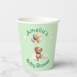 Vasos De Papel Dulce pequeña en el camino hacia el Baby Shower ve