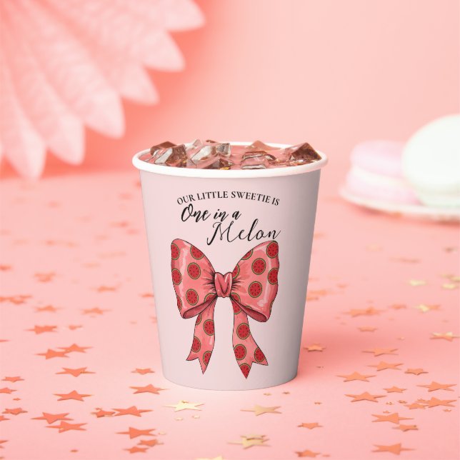 Vasos De Papel Dulce verano de la cinta de la sandía (in situ)