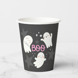Vasos De Papel Dulces Fantasmas Halloween BOO