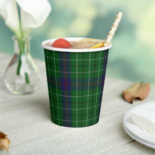 Vasos De Papel Duncan Clan Tartan Plaid Cups de papel