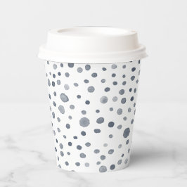 Vasos De Papel Dusk Confetti Watercolor Dots Paper Cup
