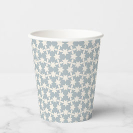 Vasos De Papel Duste Blue Star Pattern Paper Cup