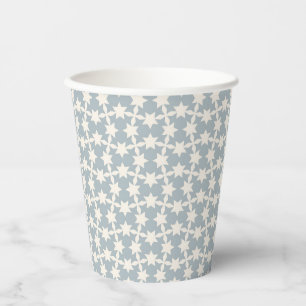 Vasos De Papel Duste Blue Star Pattern Paper Cup