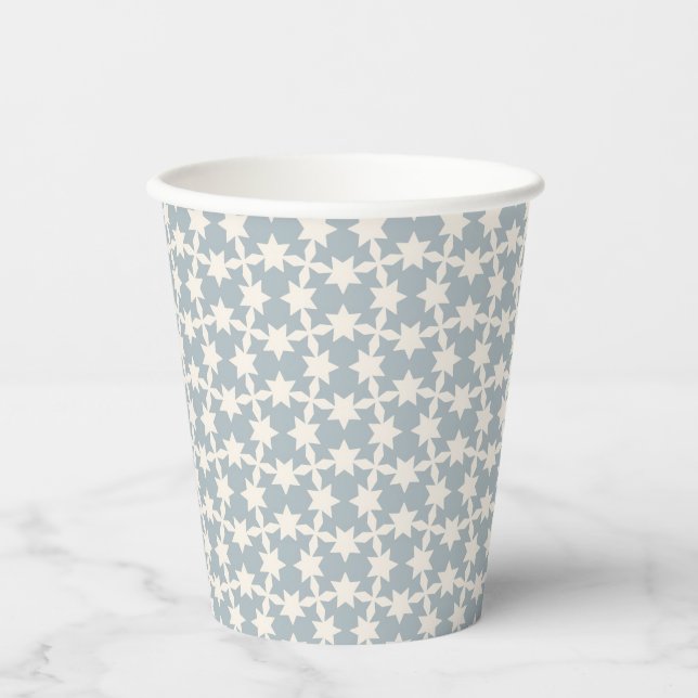 Vasos De Papel Duste Blue Star Pattern Paper Cup (Anverso)
