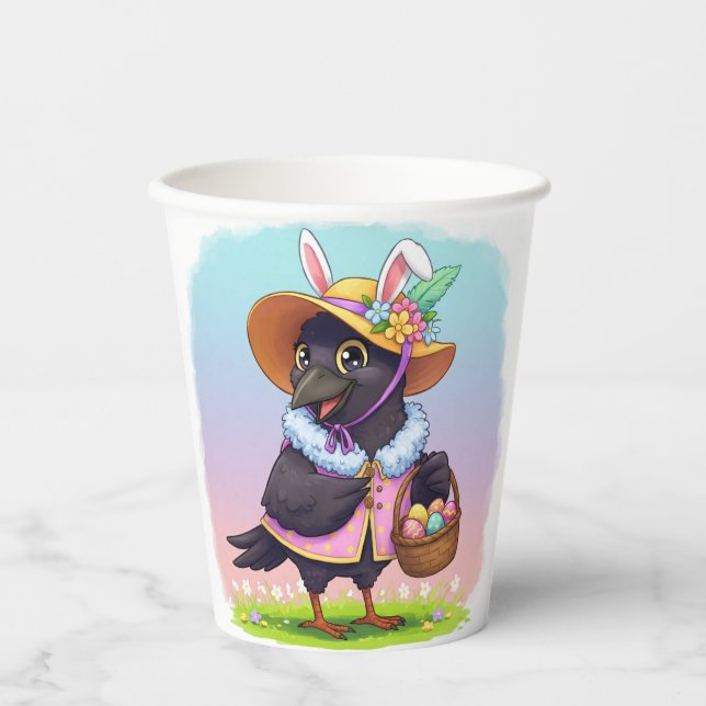 Vasos De Papel Easter Crow (Anverso)