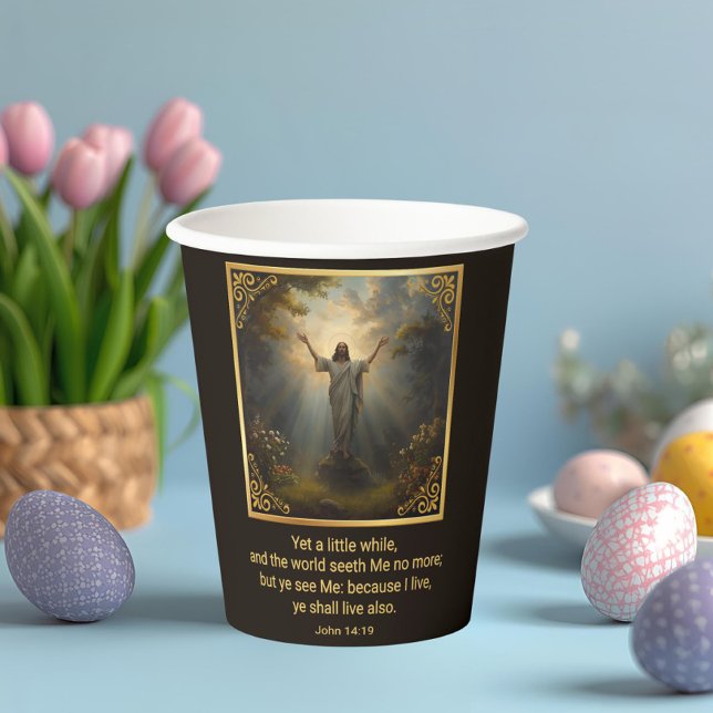 Vasos De Papel Easter Resurrection Religious (Subido por el creador)