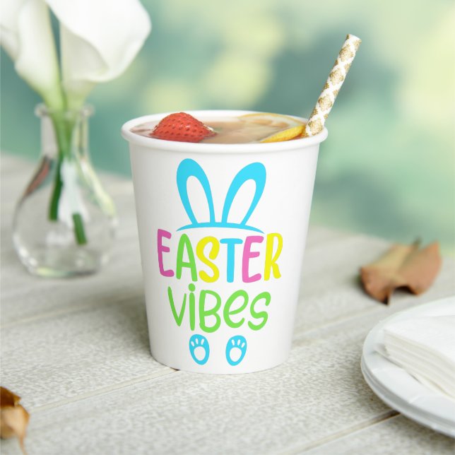 Vasos De Papel Easter Vibes Pastel (in situ)