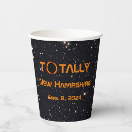 Vasos De Papel Eclipse solar de New Hampshire 2024