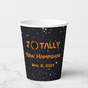 Vasos De Papel Eclipse solar de New Hampshire 2024