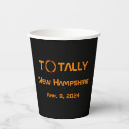 Vasos De Papel Eclipse solar de New Hampshire 2024