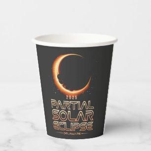 Vasos De Papel Eclipse solar parcial de Nueva Jersey 2025