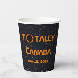 Vasos De Papel Eclipse solar total de Canadá 2024