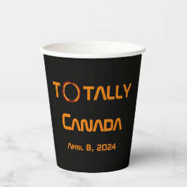 Vasos De Papel Eclipse solar total de Canadá 2024