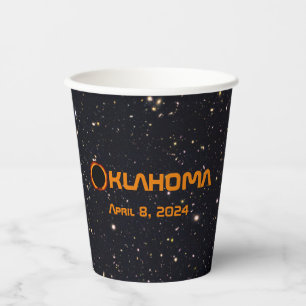 Vasos De Papel Eclipse solar total de Oklahoma 2024