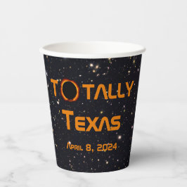 Vasos De Papel Eclipse solar total de Texas 2024