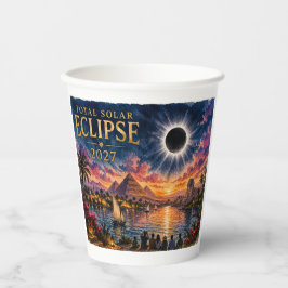 Vasos De Papel Eclipse Total Solar 2027 Egipto