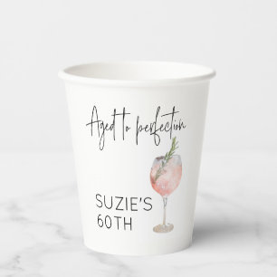 Vasos De Papel Edad personalizada a cumpleaños de perfección