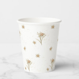 Vasos De Papel Edelweiss Alpine Wildflower