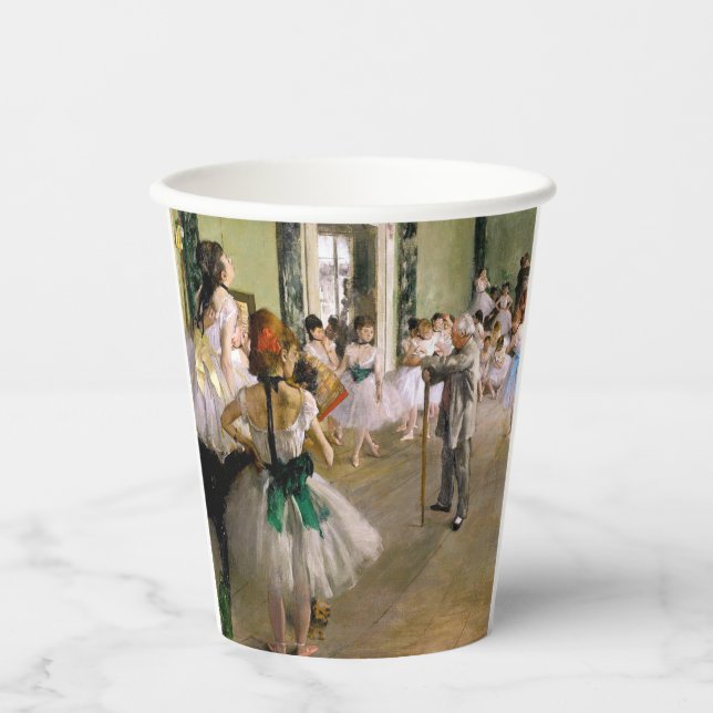 Vasos De Papel Edgar Degas La Clase De Baile (Anverso)
