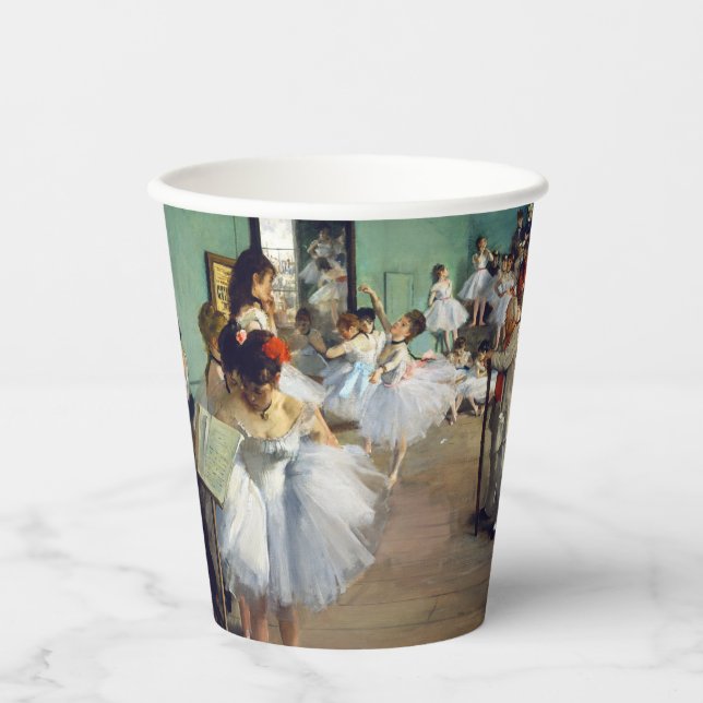 Vasos De Papel Edgar Degas - La clase de danza (Anverso)