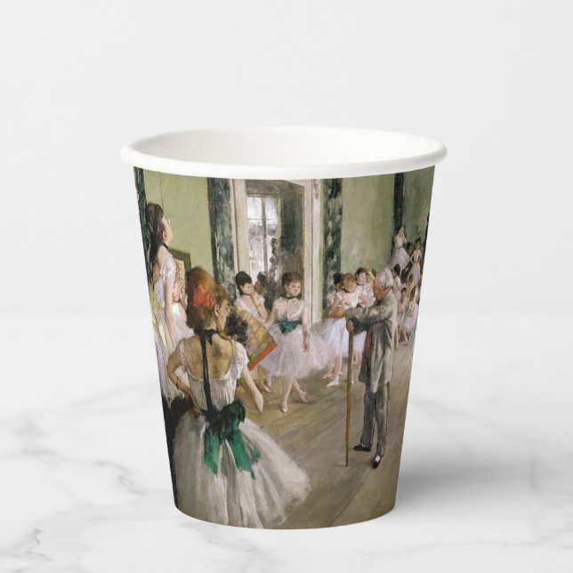 Vasos De Papel Edgar Degas - La clase de danza (Anverso)