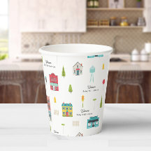 Edificios de vecindad Patrón de bienvenida Baby Sh