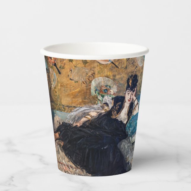 Vasos De Papel Edouard Manet - Dama de fans (Anverso)