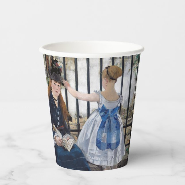 Vasos De Papel Edouard Manet - El ferrocarril (Anverso)