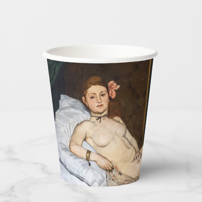 Vasos De Papel Edouard Manet - Olympia (Anverso)