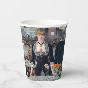 Vasos De Papel Edouard Manet - Un bar en el Folies-Bergere