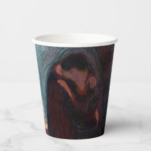 Vasos De Papel Edvard Munch - El beso