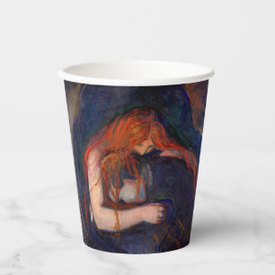 Vasos De Papel Edvard Munch - Vampiro / Amor y dolor