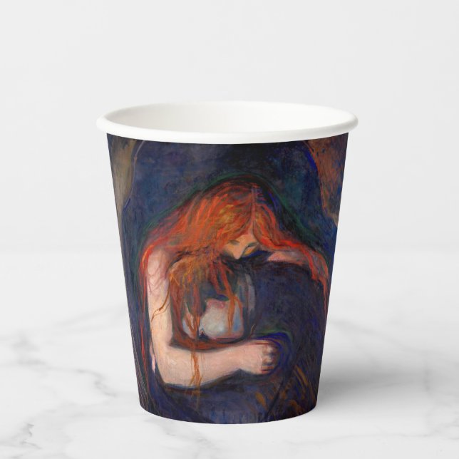 Vasos De Papel Edvard Munch - Vampiro / Amor y dolor (Anverso)