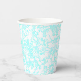 Vasos De Papel efecto brillo azul bebé